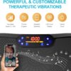 AXV Vibration Plate Fitness Platform Exercise Machine Vibrating Lymphatic Drainage Shaking Full Body Shaker Workout Vibrate Stand Shake Board Sport Gym for Weight Loss Fat Burner for Women Men