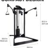 Centr Home Gym Functional Trainer - Multifunctional Cable Machine Home Gym System - Workout Weight Machine for Strength Training - Full Body Compact Exercise & Fitness Equipment Set