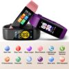 ENGERWALL Fitness Tracker with Step Counter/Calories/Stopwatch, Activity Tracker with Heart Rate Monitor, IP68, Health Tracker with Sleep Tracker, Smartwatch, Pedometer Watch for Women Men Kids