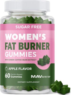 Women’s Fat Burner Gummies for Weight Loss | Green Tea Extract, Green Coffee Bean, Garcinia Cambogia & Ketones | Fat Burners for Women Weight Loss Gummies | Green Tea Fat Burner Supplements | 60 Ct.