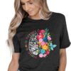 Mental Health Matters Shirt Women Inspirational Tshirts Human Brain Mental Health Illness Awareness Tops