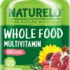 NATURELO Whole Food Multivitamin for Teens - with Vitamins & Minerals for Teenage Boys & Girls - Supplement for Active Kids - Non-GMO - Vegan & Vegetarian - 120 Capsules