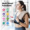 Fitness Tracker Watch with Heart Rate Monitor, Large Screen Activity Tracker with Pedometer, Sleep Monitor, Calories & Step Counter, 5ATM Waterproof Smart Watch for Women Men Fitness Watch for Sports