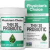 Physician's CHOICE Probiotics for Weight Management & Bloating - 6 Probiotic Strains - Prebiotics - Key ingredient Cayenne & Green Tea - Supports Gut Health - Weight Management for Women & Men - 30 CT