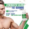 Thermogenic Fat Burner Brazilian Lean, Weight Loss Pills for Women, Waist Trimmer & Supplements for Bloating for Women & Men, 60 Capsules