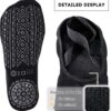 Ozaiic Yoga Socks for Women Non-Slip Grips & Straps, Ideal for Pilates, Pure Barre, Ballet, Dance, Barefoot Workout