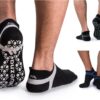 Muezna Men's Non-Slip Yoga Socks, Anti-Skid Pilates, Barre, Bikram Fitness Hospital Slipper Socks with Grips