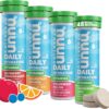 Nuun Hydration Vitamins Electrolyte Tablets, Mixed Fruit, 5 Essential Electrolytes for Hydration + Vitamin A, B6, C, D, E, with Magnesium, Vegan, Non-GMO, 4 Pack (48 Servings)
