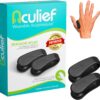 Aculief 2-Pack Wearable Natural Acupressure Support for Relaxation, Headache, Migraine, Stress Alleviation & Tension Relief, Soothes Muscle Pain Simple & Effective (Small/Black)