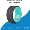 Chirp Wheel Foam Roller - Targeted Back Foam Roller for Back Pain Relief, Deep Tissue Muscle Massage, Trigger Point Round Foam Roller - High Density Foam Roller for Physical Therapy & Exercise