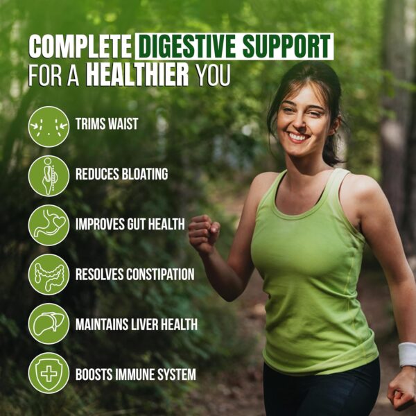 15 Day Cleanse Gut Support, Detox for Men & Women, All Natural Colon Cleanser for Bloating and Constipation Relief, Extra Calorie Loss with Healthy Probiotics - 30 Capsules