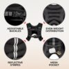 Weighted Vest - Weight Vest for Running, Strength Training & Muscle Building, Features Reflective Stripe for Safe Outdoor Workouts (Available in 6lbs to 30lbs)