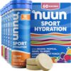 Nuun Sport Electrolyte Tablets - Dissolvable in Water, Variety Pack, 5 Essential Electrolytes for Hydration, 1g Sugar Drink Mix, Vegan, Non-GMO, 6 Pack (60 Total Servings)