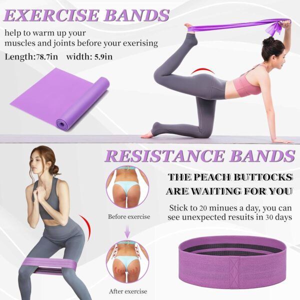 Yoga Wheel 12 in 1 Set with Back Cracker Roller for Pain Relief & Deep Tissue Massage Yoga Blocks 2 Pack with Yoga Ring, Yoga Accessory for Stretching Equipment, Yoga Starter Kit for Beginner