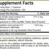 Bronson Milk Thistle Silymarin Marianum & Dandelion Root Liver Health Support, Antioxidant Support, Detox, 120 Capsules