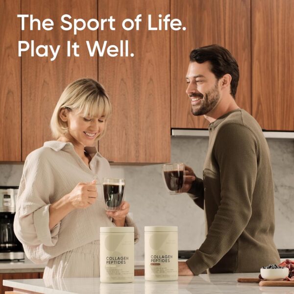 Sports Research Collagen Peptides for Women & Men, Unflavored, 16 oz., Hydrolyzed Type 1 & 3 Collagen Powder Protein Supplement for Healthy Skin, Nails, Bones & Joints