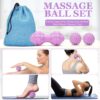 Yoga Wheel 12 in 1 Set with Back Cracker Roller for Pain Relief & Deep Tissue Massage Yoga Blocks 2 Pack with Yoga Ring, Yoga Accessory for Stretching Equipment, Yoga Starter Kit for Beginner
