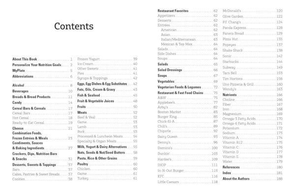 The Food Counter's Pocket Companion, Sixth Edition: Calories, Carbohydrates, Protein, Fats, Fiber, Sugar, Sodium, Iron, Calcium, Potassium, and Vitamin D―with 32 Restaurant Chains