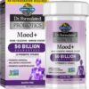 Garden of Life Probiotics Mood+ Dr Formulated Acidophilus Probiotic Supplement - Promotes Emotional Well-Being, Relaxation and Digestive Balance - Ashwagandha for Stress Management, 60 Veggie Caps