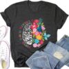 Mental Health Matters Shirt Women Inspirational Tshirts Human Brain Mental Health Illness Awareness Tops