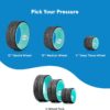 Chirp Wheel Foam Roller - Targeted Back Foam Roller for Back Pain Relief, Deep Tissue Muscle Massage, Trigger Point Round Foam Roller - High Density Foam Roller for Physical Therapy & Exercise