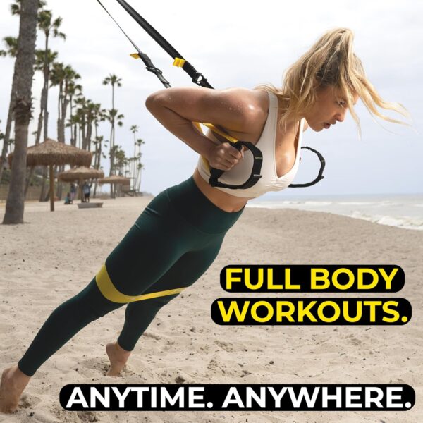 TRX All-in-One Suspension Training System for Weight Training, Cardio, Cross-Training & Resistance Training, Full-Body Workouts for Home, Travel, and Outdoors, Includes Indoor & Outdoor Anchor System