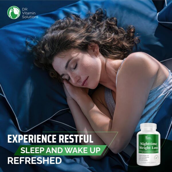 Dr Vitamin Nighttime Fat Burner Supplements - Appetite Suppressants for Weight Loss - Night-Time Fat Burner for Women and Men Supporting Sleep & Relaxation - Metabolism Booster Weight Loss Pills - 60