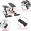 Sunny Health & Fitness Total Body 2-in-1 Stepper Machine, Total Body Workout, Adjustable Hydraulic, Resistance Bands, Non-Slip Pedals w Optional Free SunnyFit App Enhanced Bluetooth Connectivity