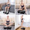 AXV Vibration Plate Fitness Platform Exercise Machine Vibrating Lymphatic Drainage Shaking Full Body Shaker Workout Vibrate Stand Shake Board Sport Gym for Weight Loss Fat Burner for Women Men