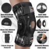 NEENCA Professional Knee Brace for Knee Pain, Adjustable Hinged Knee Support with Removable Side Stabilizers, Strong Stability for Joint Pain Relief, Arthritis, Meniscus Tear, ACL, PCL, Runner, Sports (Large)