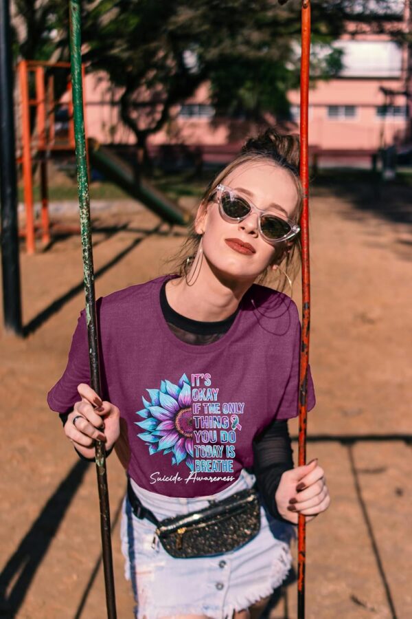 KIDDAD Stay Tomorrow Needs You Mental Health Awareness Shirt Women Suicide Prevention Awareness T-Shirt