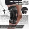 NEENCA Professional Knee Brace for Knee Pain, Adjustable Hinged Knee Support with Removable Side Stabilizers, Strong Stability for Joint Pain Relief, Arthritis, Meniscus Tear, ACL, PCL, Runner, Sports (Large)