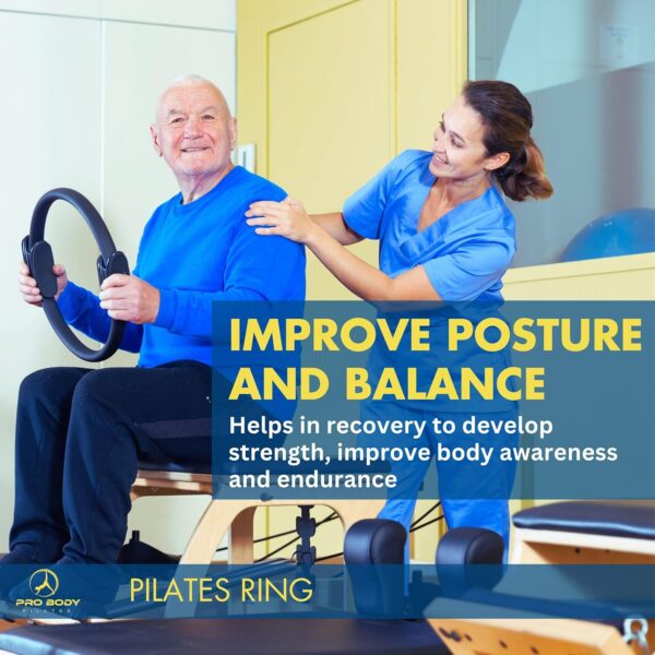 ProBody Pilates Fitness Ring – 14 Inch Pilates Ring for Focusing on Toning Inner Thighs, Arms, and Core