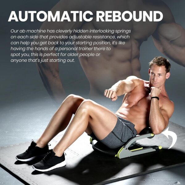WONDER CORE SMART, Ab Workout Equipment, Sit Up Machine & Exercise Equipment, Ab Crunch Machine for Stomach Workout, Ab Core Trainer Abdominal Machine, Fitness Equipment for Home Gym