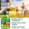 NATURELO Whole Food Multivitamin for Teens - with Vitamins & Minerals for Teenage Boys & Girls - Supplement for Active Kids - Non-GMO - Vegan & Vegetarian - 120 Capsules