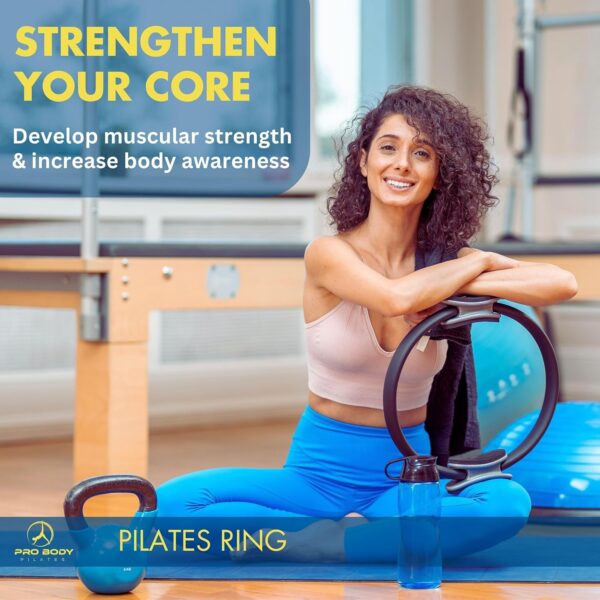 ProBody Pilates Fitness Ring – 14 Inch Pilates Ring for Focusing on Toning Inner Thighs, Arms, and Core