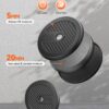 FEIERDUN Adjustable Dumbbells, 20/30/40/45/70/90lbs Free Weight Set with Connector, 5 in1 Dumbbells Set Used as Barbell, Kettlebells, Push up Stand, Weight Plate, Fitness Exercises for Home Gym Suitable Men/Women
