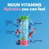 Nuun Hydration Vitamins Electrolyte Tablets, Mixed Fruit, 5 Essential Electrolytes for Hydration + Vitamin A, B6, C, D, E, with Magnesium, Vegan, Non-GMO, 4 Pack (48 Servings)