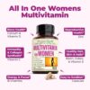 Multivitamin for Women - Daily Womens Multivitamin & Multimineral with Vitamin A, C, D, E, B12, Zinc and More Vitamins for Women - Womens Vitamins for Energy, Focus, and Womens Health. 60 Capsules