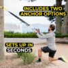 TRX All-in-One Suspension Training System for Weight Training, Cardio, Cross-Training & Resistance Training, Full-Body Workouts for Home, Travel, and Outdoors, Includes Indoor & Outdoor Anchor System