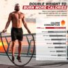 Jump Rope, Weighted Jump Ropes for Men women, 2.8lb 3.8lb 5lb Heavy Skipping Rope for Exercise, Adult Jumpropes for Home Workout, Boxing, Cardio, Improve Strength, Total Body Workout Equipment