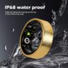 Smart Ring Fitness Tracker for Men - Health Heart Rate Ring with Sleep Monitor and Blood Oxygen Tracking, No Subscription Fee, Family Care, Remote Photography,IP68 Waterproof