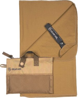 GEAR AID Fast Acting Cooling Towel for Fitness, Sports and Outdoors, 15”x36”, Coyote