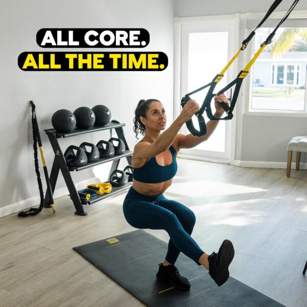 TRX All-in-One Suspension Training System for Weight Training, Cardio, Cross-Training & Resistance Training, Full-Body Workouts for Home, Travel, and Outdoors, Includes Indoor & Outdoor Anchor System