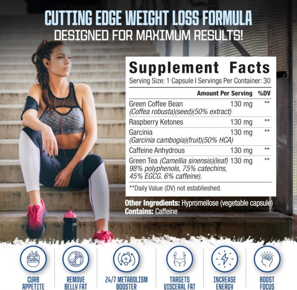 Doc Certified | Belly Fat Burner Weight Loss Pills for Women | Appetite Suppressant, Burn Fat 24/7, Maximize Weight Loss, Increase Energy | | Extra Strength Slimming Pills - 60 Capsules