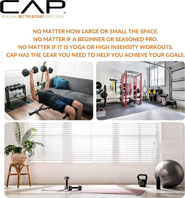 CAP Barbell Dumbbell Set with Rack | Multiple Options in 150lbs and 210lbs