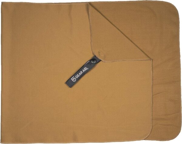 GEAR AID Fast Acting Cooling Towel for Fitness, Sports and Outdoors, 15”x36”, Coyote