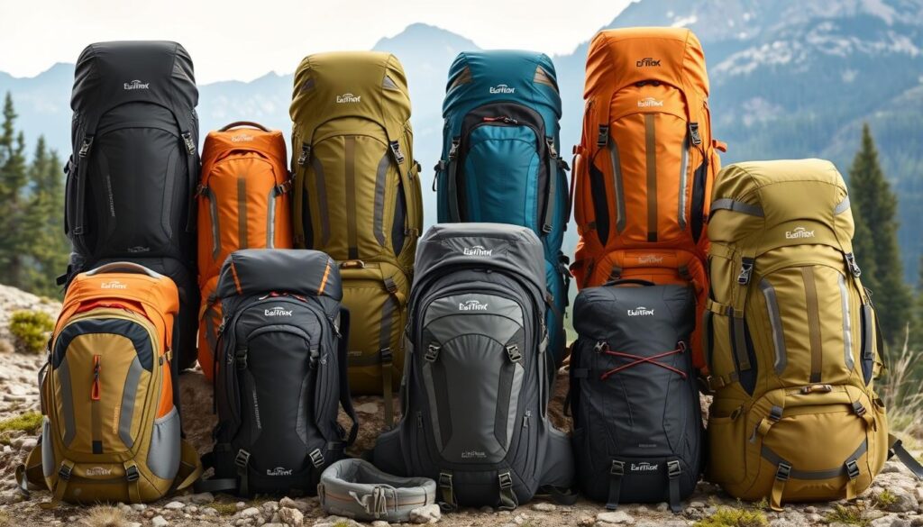 backpack size and capacity for hiking