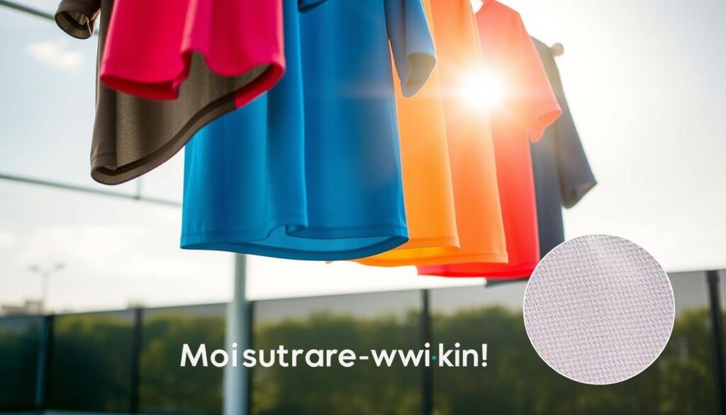 moisture-wicking athletic gear