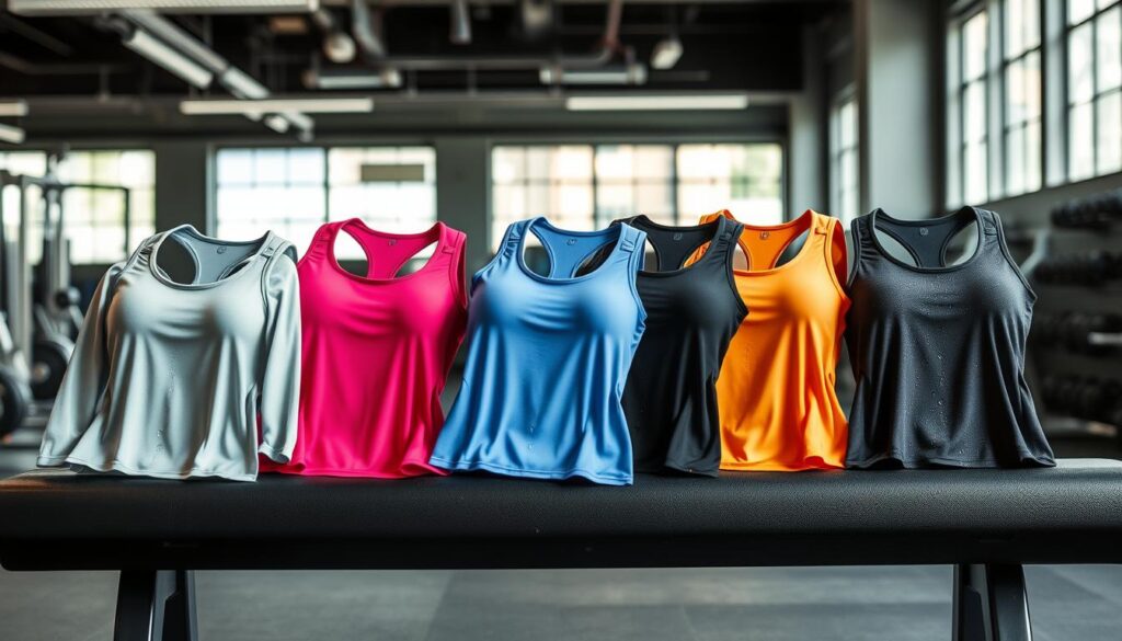 moisture-wicking sports tops